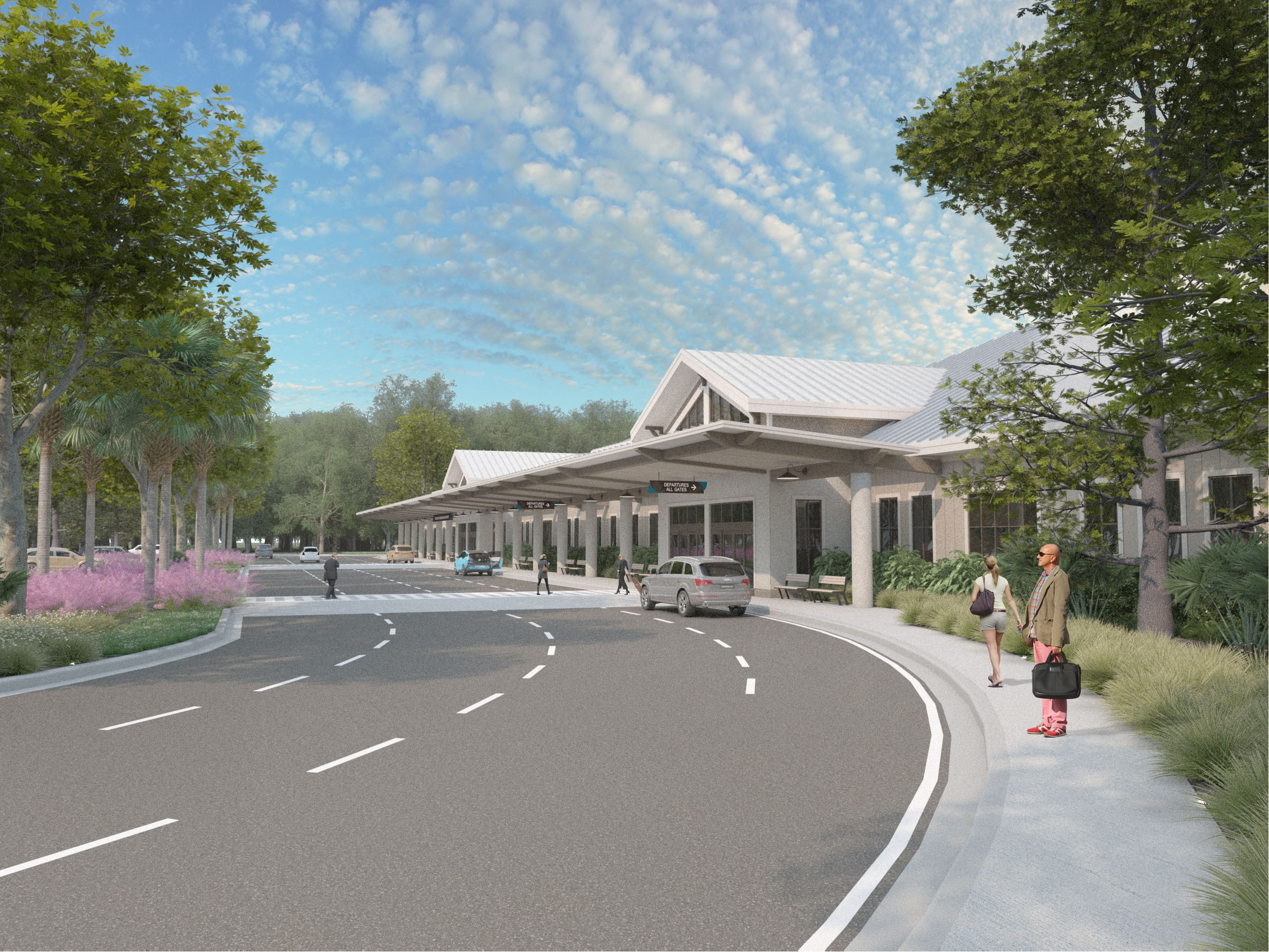Future look of interior at hold room, Hilton Head Island Airport 